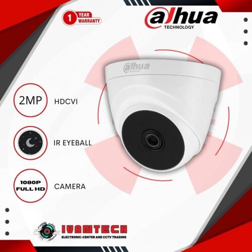 Dahua DH-HAC-T1A21N 2MP Full HD Dome Camera with IR Night Vision & Weatherproof Design
