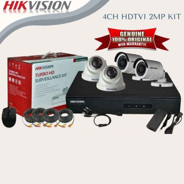 TVI-4CH 2B-2MP-ECO KIT – 4CH HD-TVI DVR with 2×2MP Bullet Cameras, Night Vision, Motion Detection & Remote Viewing for Home & Business Security - Image 4