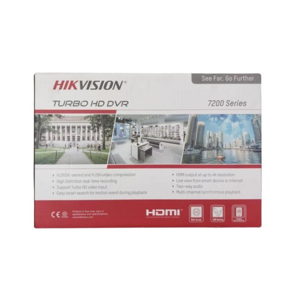Hikvision DS-7208HQHI-K1/E 8-Channel 1080p HD-TVI Turbo HD DVR, H.265 Pro+ Compression, HDMI/VGA Output, Motion Detection, Remote Viewing, Mobile App Support – Reliable CCTV Video Recorder - Image 3