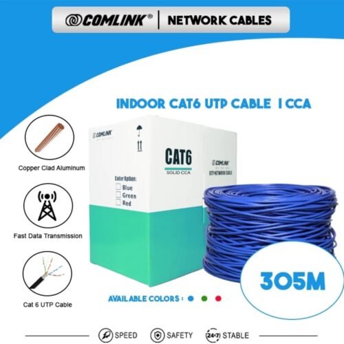 305M CAT6 UTP CABLE CCA COMLINK INDOOR