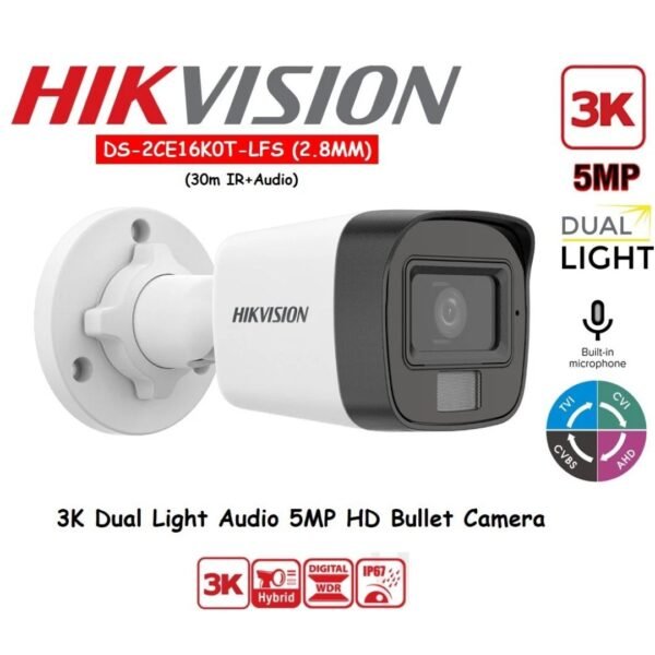 DS-2CE16HOT-ITPF 5PM BULLET HIKVISION CAMERA