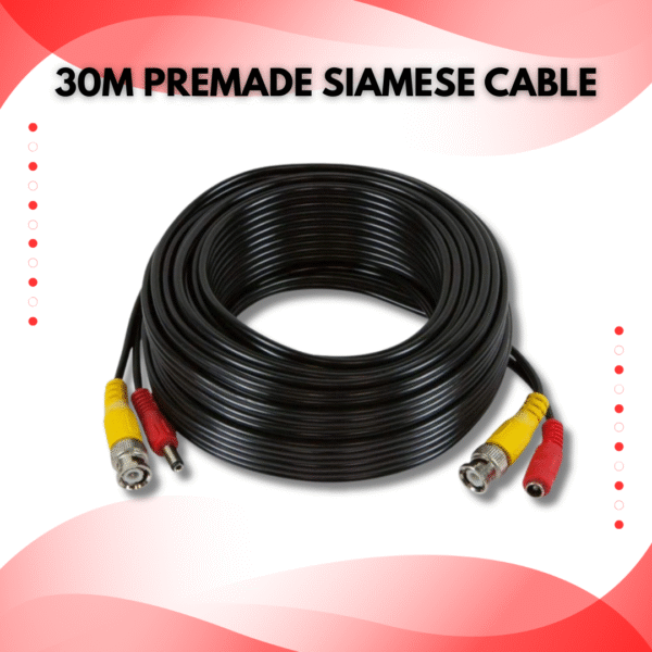 30M PREMADE SIAMESE CABLE