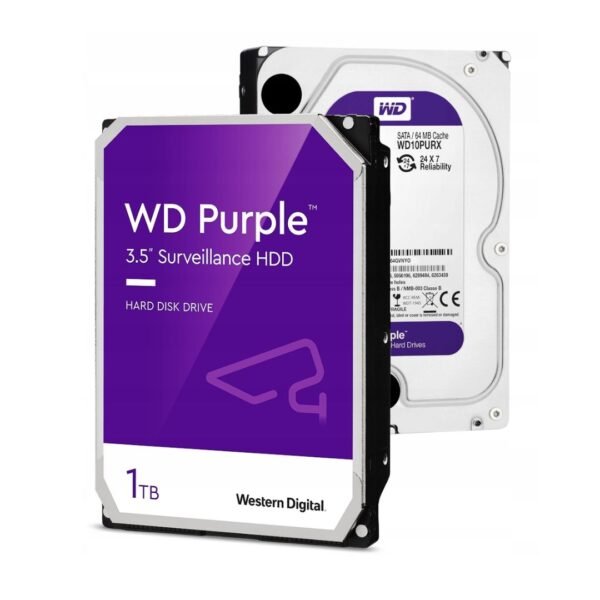 Western Digital Purple 1TB Surveillance HDD – Model WD10PURX | 3.5" SATA Hard Drive for 24/7 CCTV Systems - Image 3