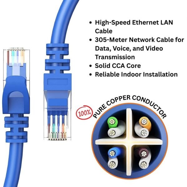 305M CAT6 UTP CABLE CCA COMLINK INDOOR - Image 4