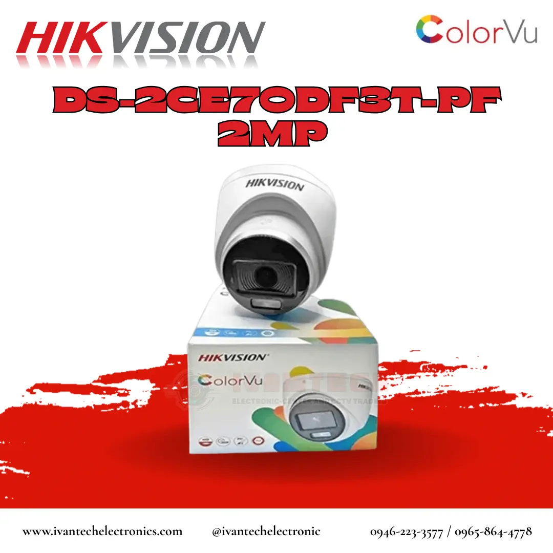 Hikvision DS-2CE70DF3T-PF 2MP ColorVu Dome Camera – 1080p Full HD - Image 4