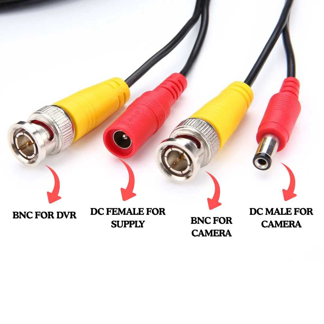 10M Premade Siamese Cable – RG59 Video & Power Cable for CCTV Cameras - Image 2