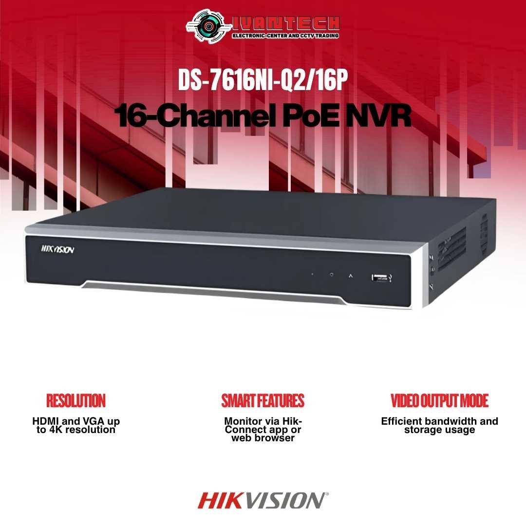 Hikvision DS-7616NI-Q2/16P 16CH PoE 4K NVR - Image 2