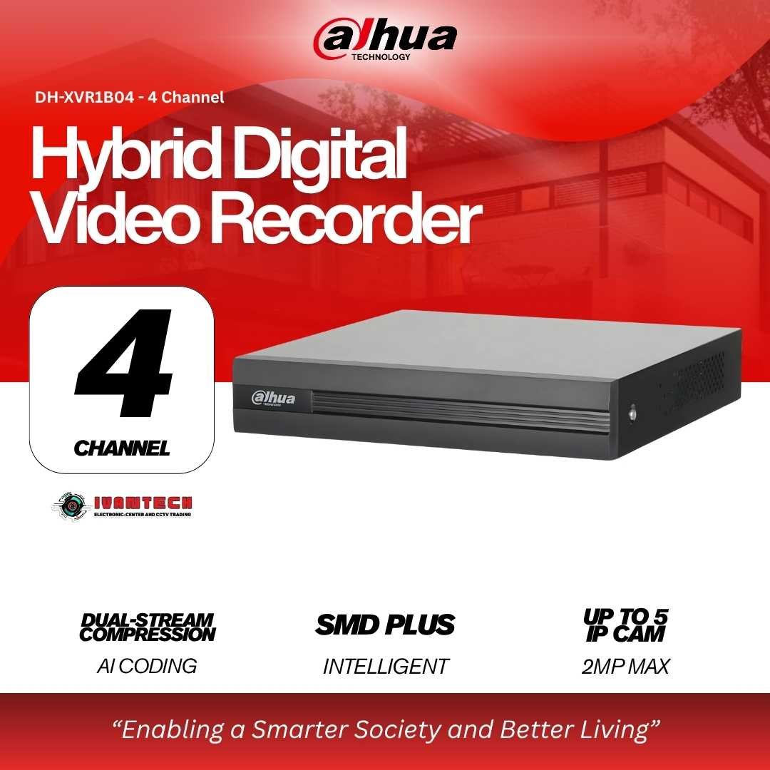 Dahua DH-XVR1B04-I 4-Channel 1080N Penta-brid DVR