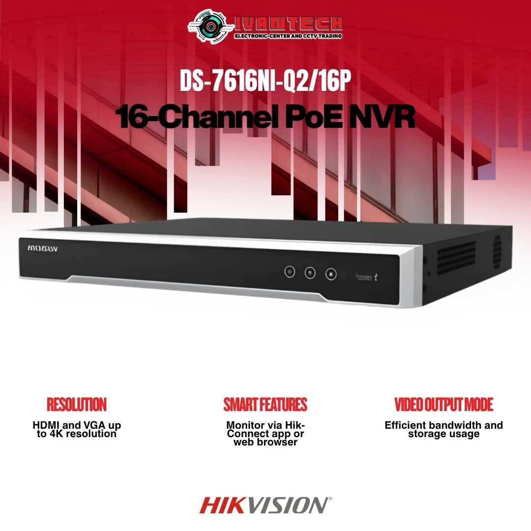 Hikvision DS-7616NI-Q2/16P 16CH PoE 4K NVR - Image 4