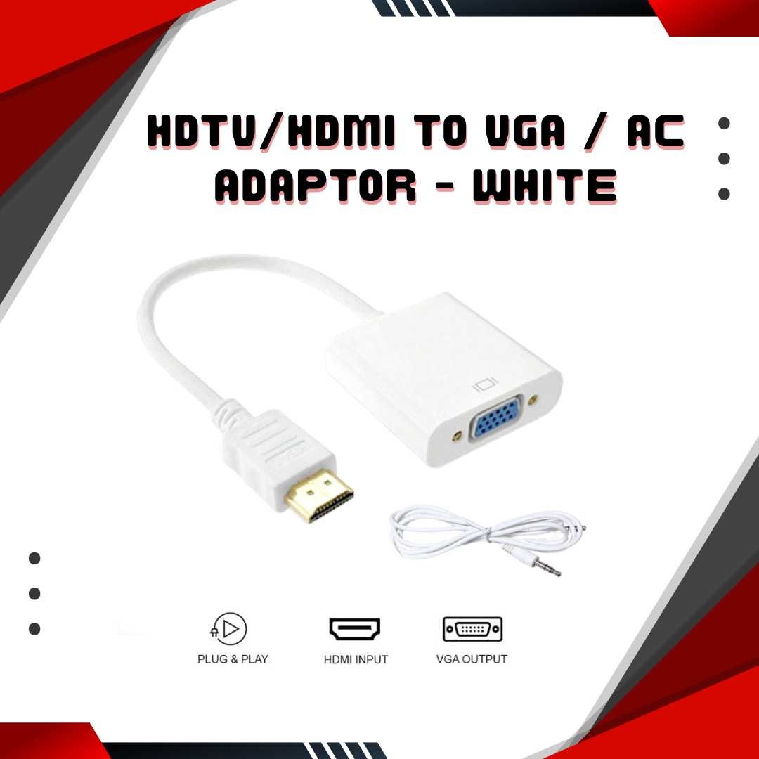 HDTV to VGA Converter Adapter – HDMI Input to VGA Output with Audio - Image 2