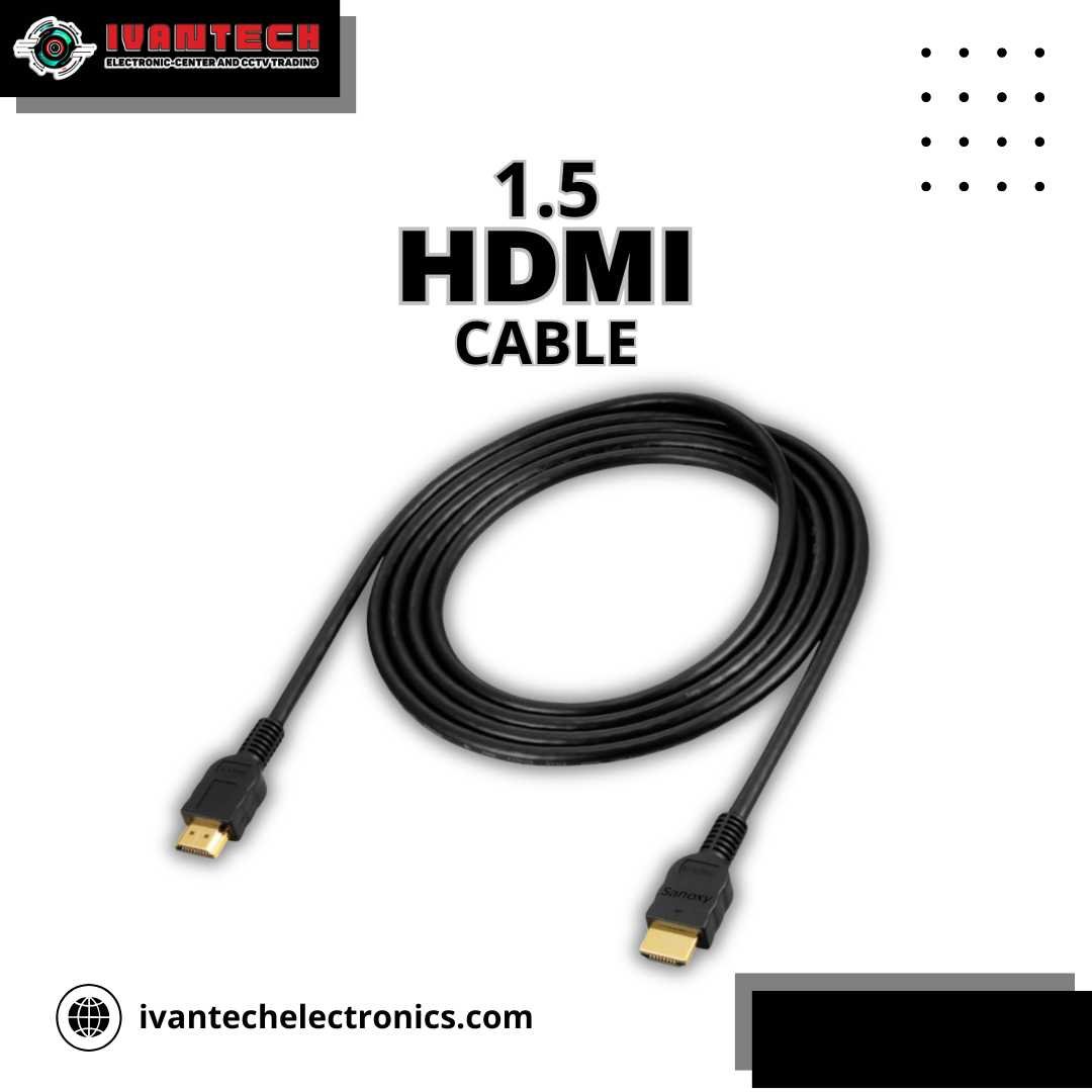 High-Speed 1.5M HDMI Cable with Gold-Plated Connectors - Image 2