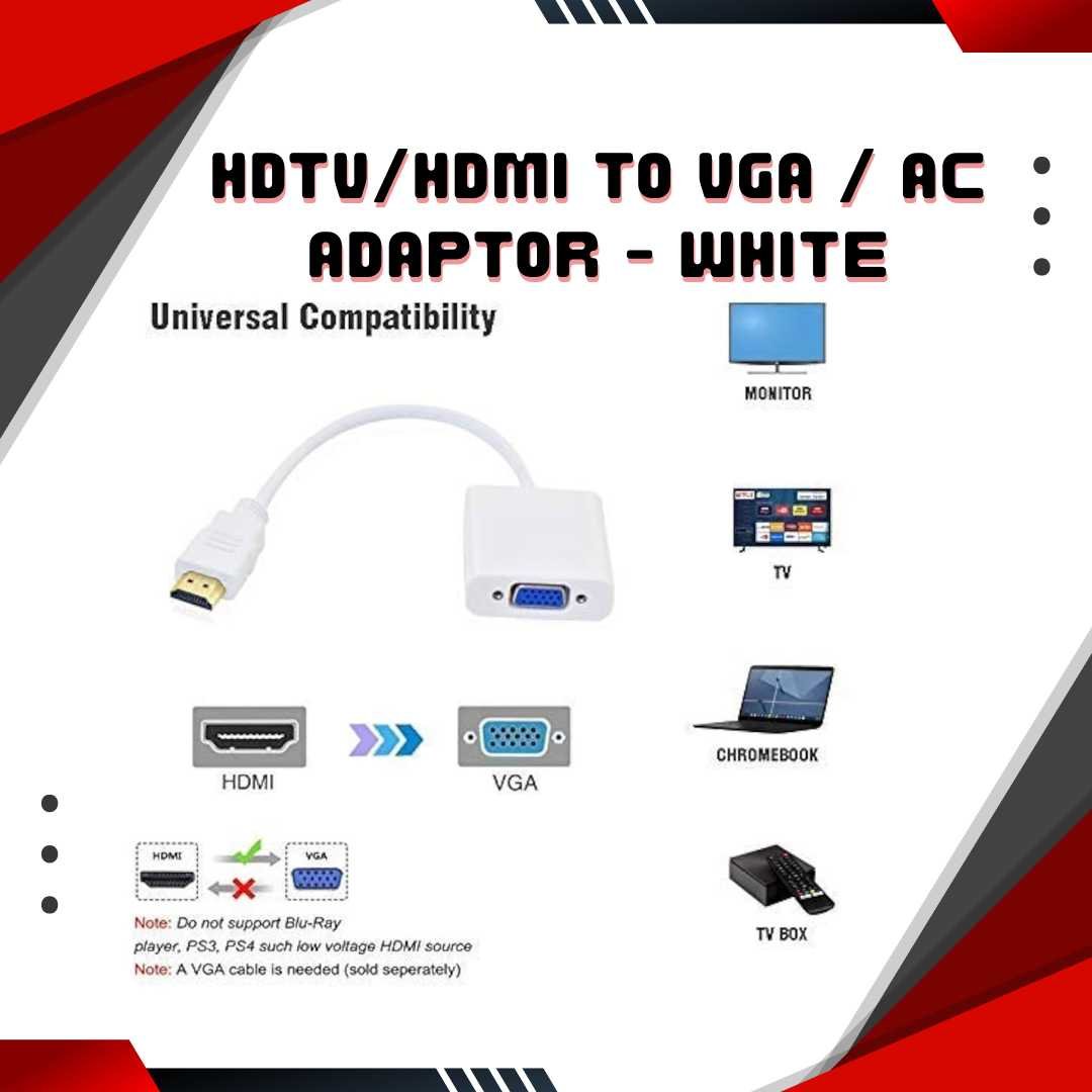 HDTV to VGA Converter Adapter – HDMI Input to VGA Output with Audio - Image 4
