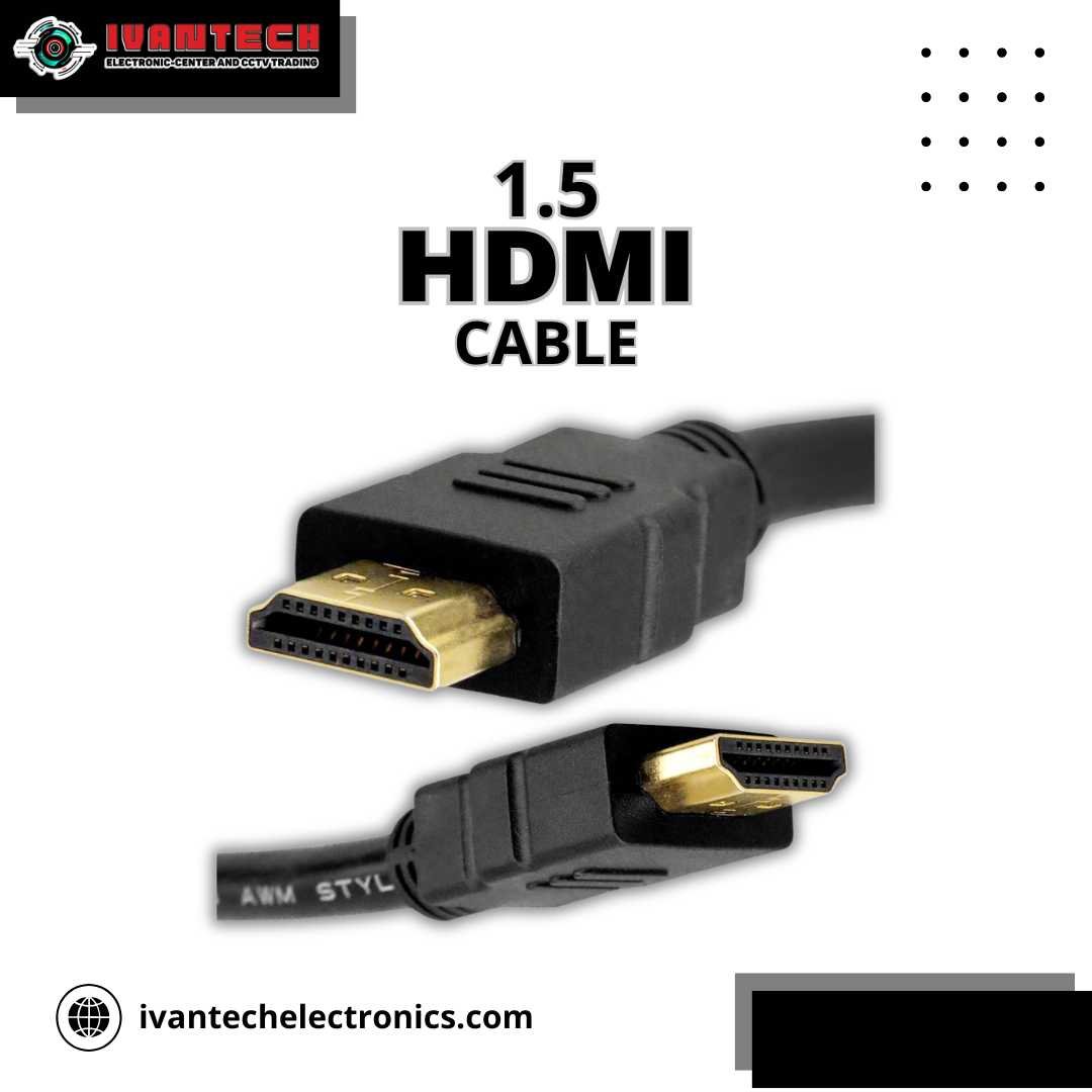 High-Speed 1.5M HDMI Cable with Gold-Plated Connectors - Image 4