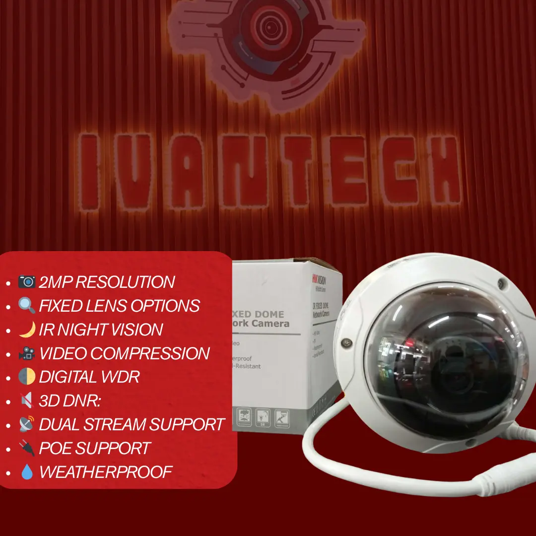 E-HWID 2MP Dome IP Camera – Hikvision HiWatch Series - Image 2