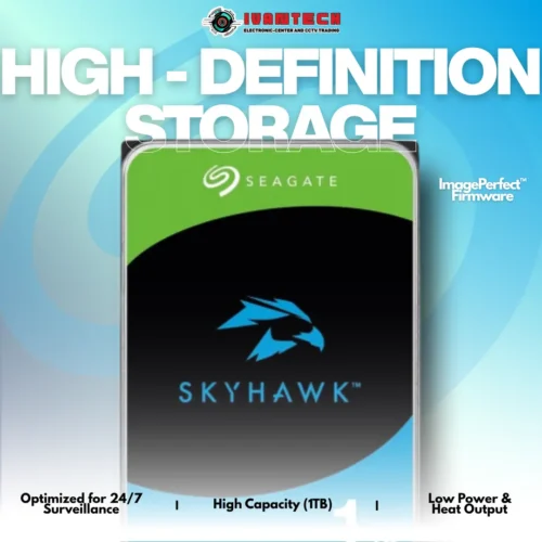 Seagate SkyHawk 1TB Surveillance HDD – 3.5" SATA for NVR/DVR Systems