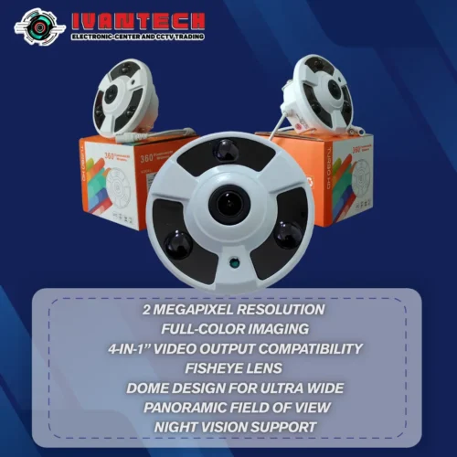 NK-360A2-W 2MP Full-Color Fisheye Dome Camera