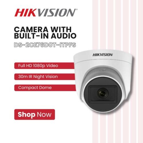 Hikvision DS-2CE76D0T-ITPFS 2MP Dome Camera