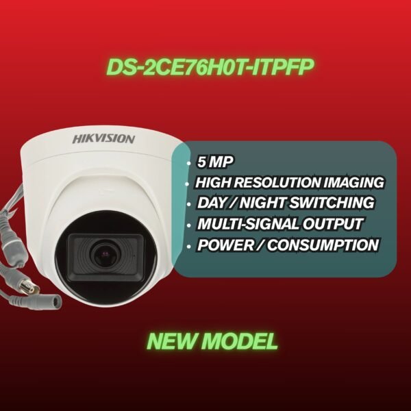 DS-2CE76H0T-ITPF 5MP DOME HIKVISION CAMERA (new model) - Image 3