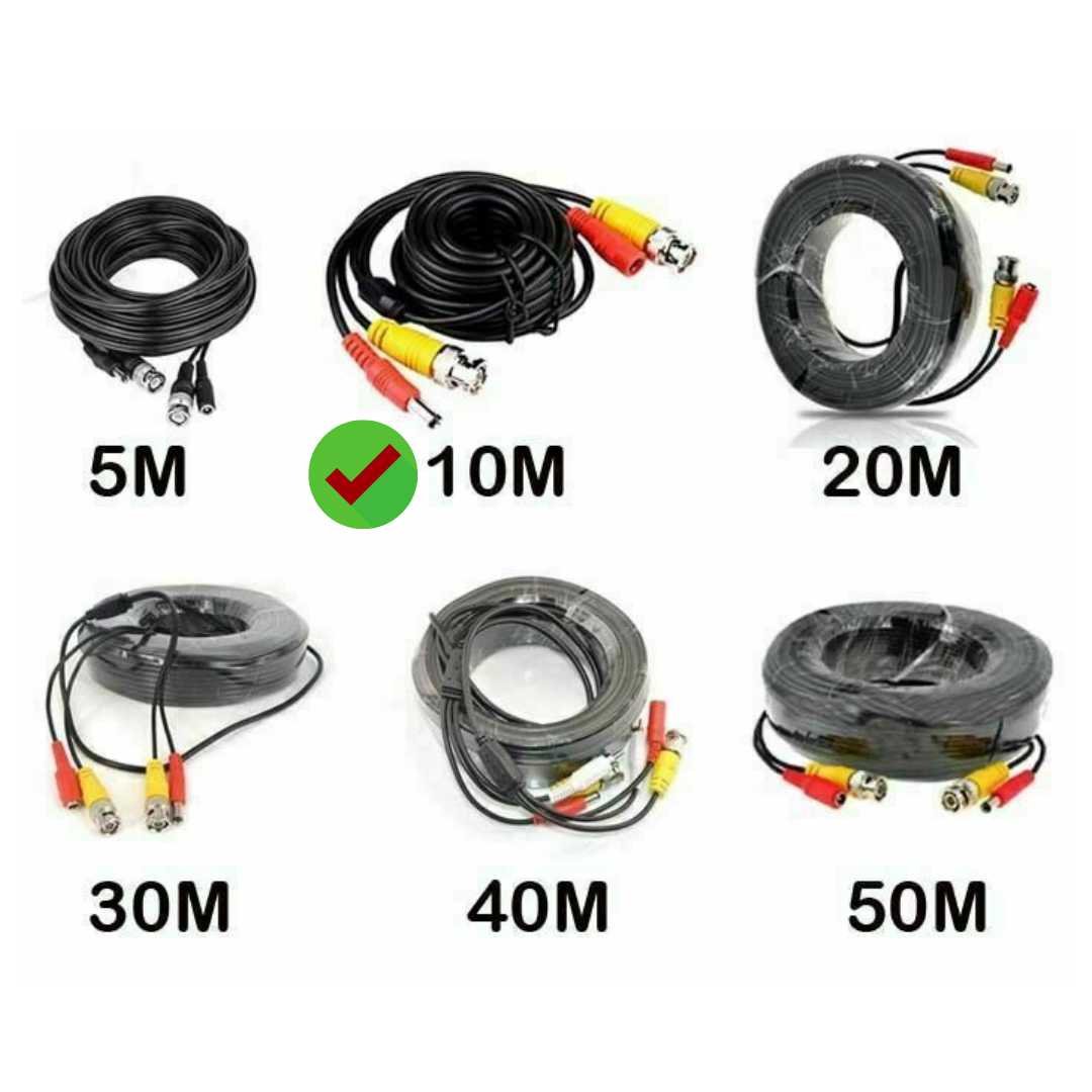 10M Premade Siamese Cable – RG59 Video & Power Cable for CCTV Cameras - Image 4