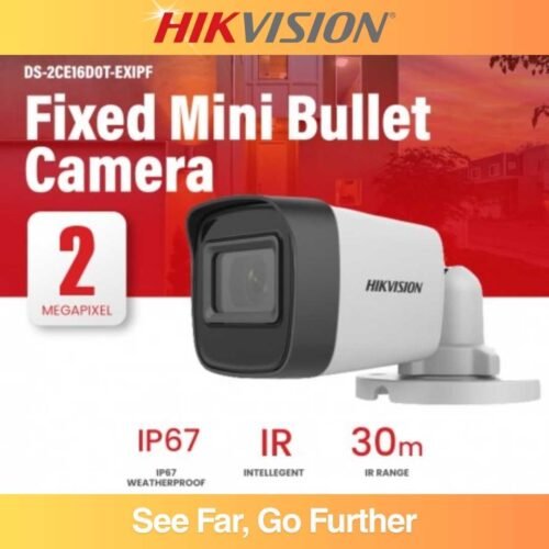 Hikvision DS-2CE16D0T-EXIPF 2MP Bullet Camera – 1080p Full HD CCTV