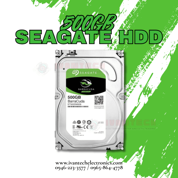 500GB Seagate Internal Hard Disk Drive (HDD) – 7200RPM, SATA 6Gb/s Interface, 16MB Cache, 3.5" Desktop Storage for Fast Data Access, Backup & Reliable Performance - Image 2