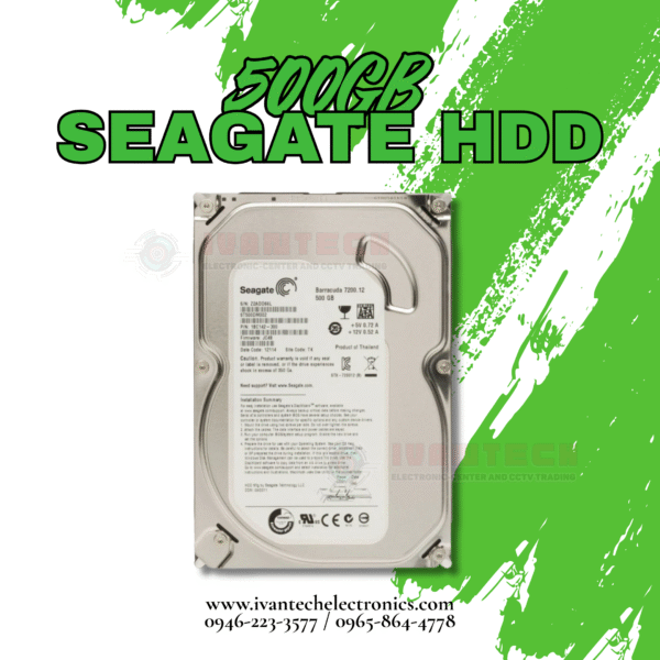 500GB Seagate Internal Hard Disk Drive (HDD) – 7200RPM, SATA 6Gb/s Interface, 16MB Cache, 3.5" Desktop Storage for Fast Data Access, Backup & Reliable Performance - Image 4