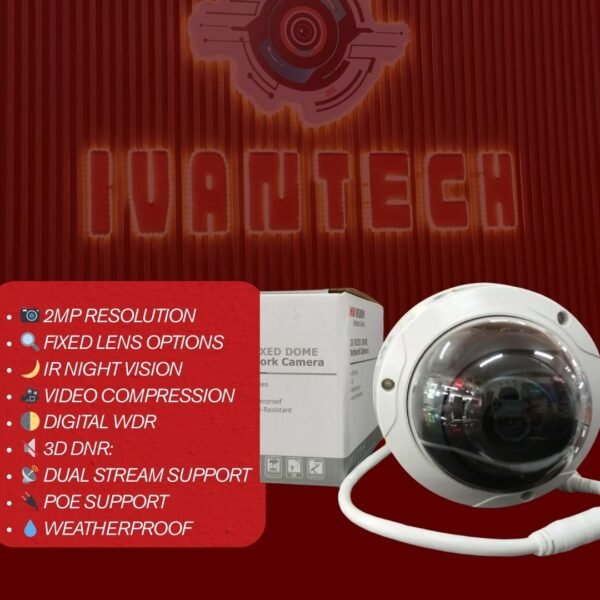 E-HWID 2MP DOME IP HIKVISION HIWATCH CAMERA - Image 4