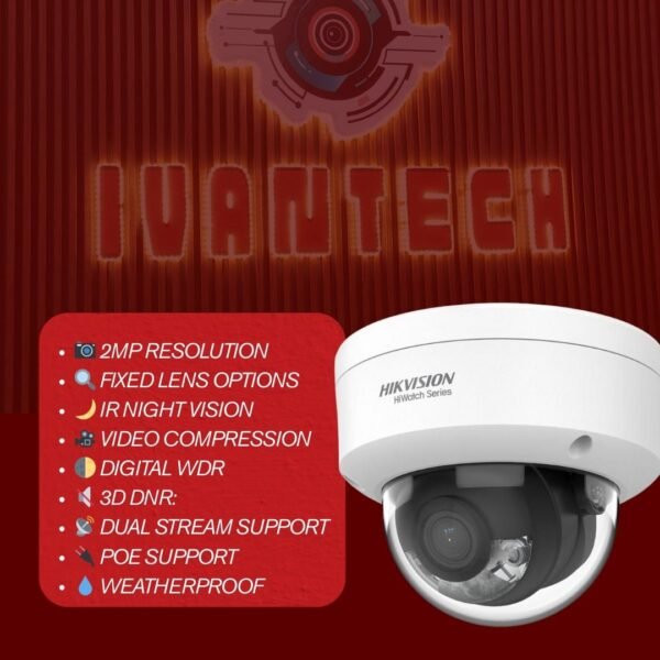 E-HWID 2MP DOME IP HIKVISION HIWATCH CAMERA