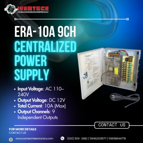 ERA-10A 9CH 12V 10A CCTV Centralized Power Supply