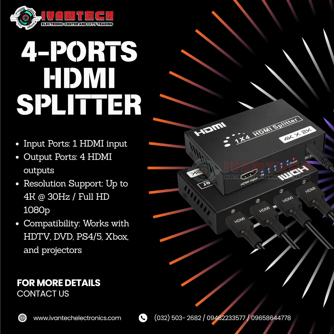 4-Port HDMI Splitter Standard – 1 In 4 Out 4K Full HD Distributor - Image 4