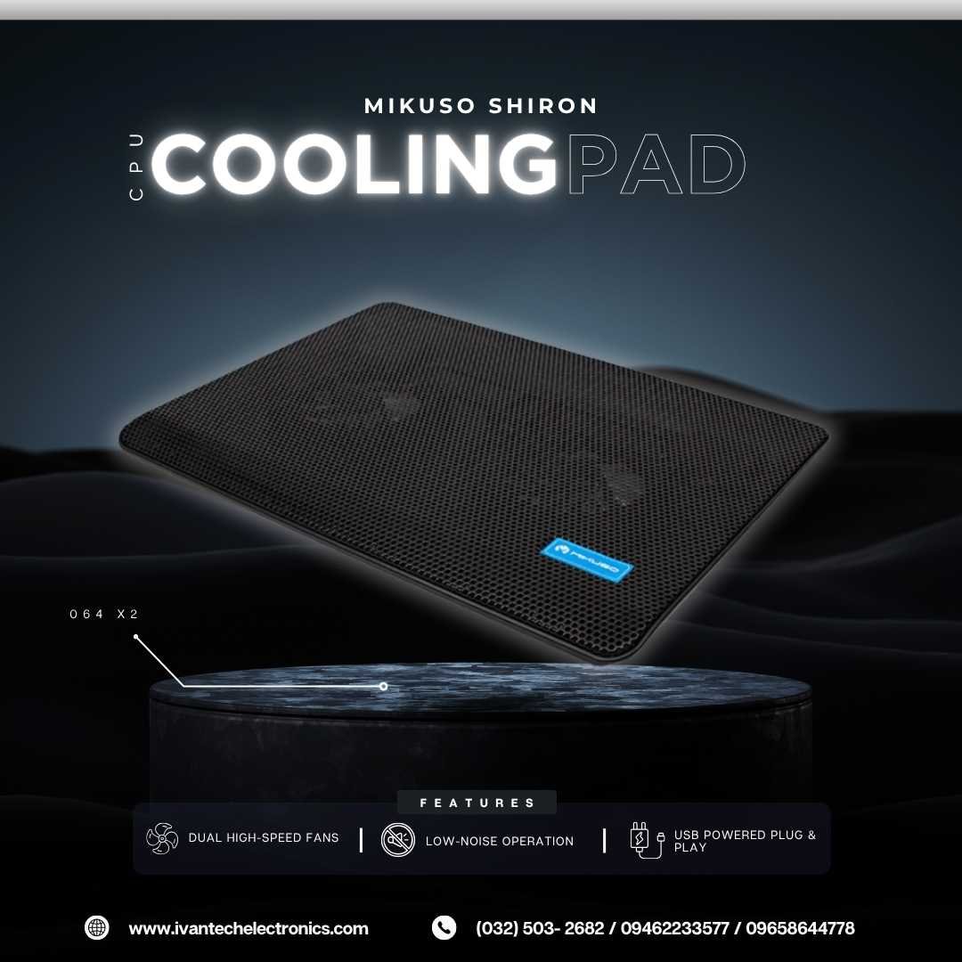 CPU Cooling Pad 064 X2 Dual-Fan Laptop Cooler - Image 3