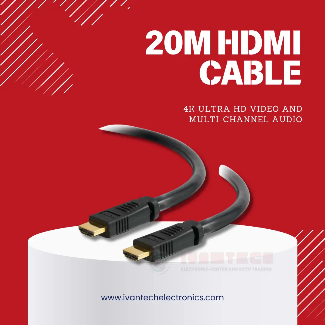20M High-Speed HDMI Cable – 4K UHD Audio & Video Transfer Cord - Image 2