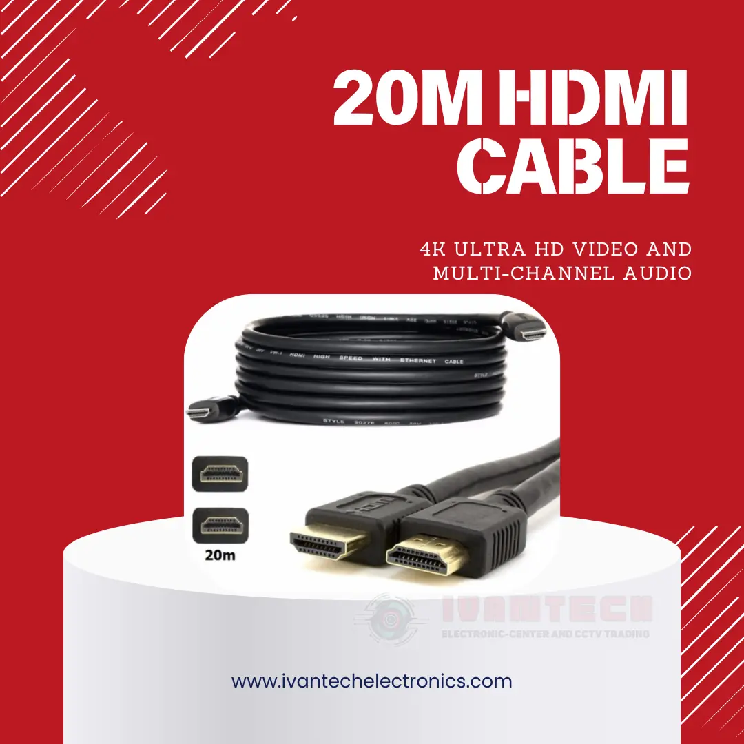 20M High-Speed HDMI Cable – 4K UHD Audio & Video Transfer Cord - Image 4