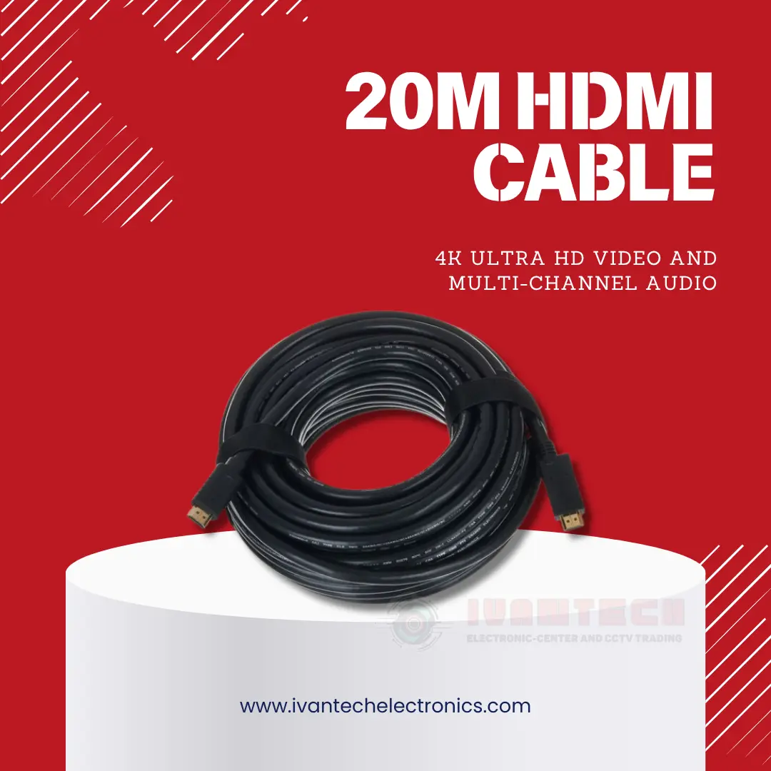 20M High-Speed HDMI Cable – 4K UHD Audio & Video Transfer Cord - Image 5