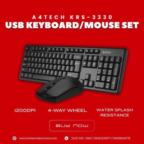 A4TECH KRS-3330 USB Keyboard and Mouse Combo Set